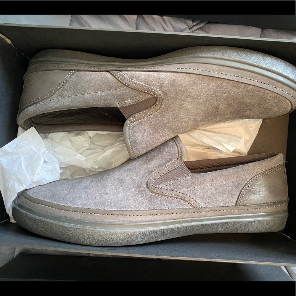John varvatos jet slip on grey sz. 11.5